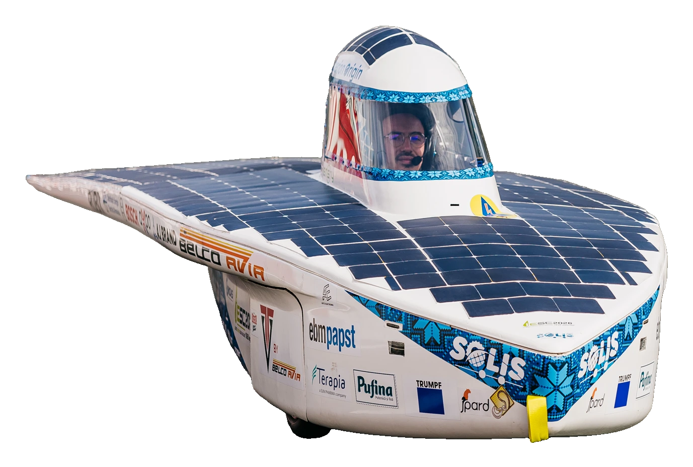 Hyperion Origin din față, cu pilotul vizibil sub cupolă.
